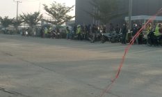 Pengguna Jalan Keluhkan Pedagang Yang Berjualan Dijalan Utama KEK Sei Mangkei